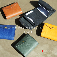 画像をギャラリービューアに読み込む, 一瞬で開いて カードがスッと出しやすい micro wallet IC / graffi(マイクロウォレットIC / グラフィー)|STUDIUM(ストゥディウム)
