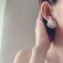 画像をギャラリービューアに読み込む, パールリッチビジューレース(シルバー)|Jewel tree(ジュエルツリー)