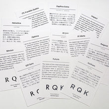 画像をギャラリービューアに読み込む, フォントかるた 欧文版|フォントかるた