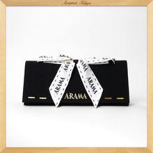 画像をギャラリービューアに読み込む, アラマのスエードクラッチバッグ/ブラック|ARAMA TOKYO(アラマトーキョー)