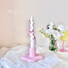 画像をギャラリービューアに読み込む, Candle Holder and Fake Candle with Ribbons|Mucca x Tigre(ムッカティーグレ)