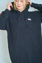 画像をギャラリービューアに読み込む, 両面パイルロングフードワンピネイビー|mucava(ムカバ)