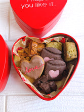 画像をギャラリービューアに読み込む, バレンタイン限定ハート缶 卵不使用米粉クッキー|やまのさんち