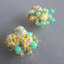 画像をギャラリービューアに読み込む, プランクトンの春/ミント//イヤリング|hanmmmo(ハンモ)