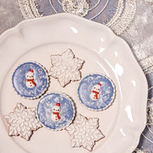 画像をギャラリービューアに読み込む, <プレゼントに>雪だるまと雪の結晶セット(2枚)|Chatty-sweets(チャティースイーツ)