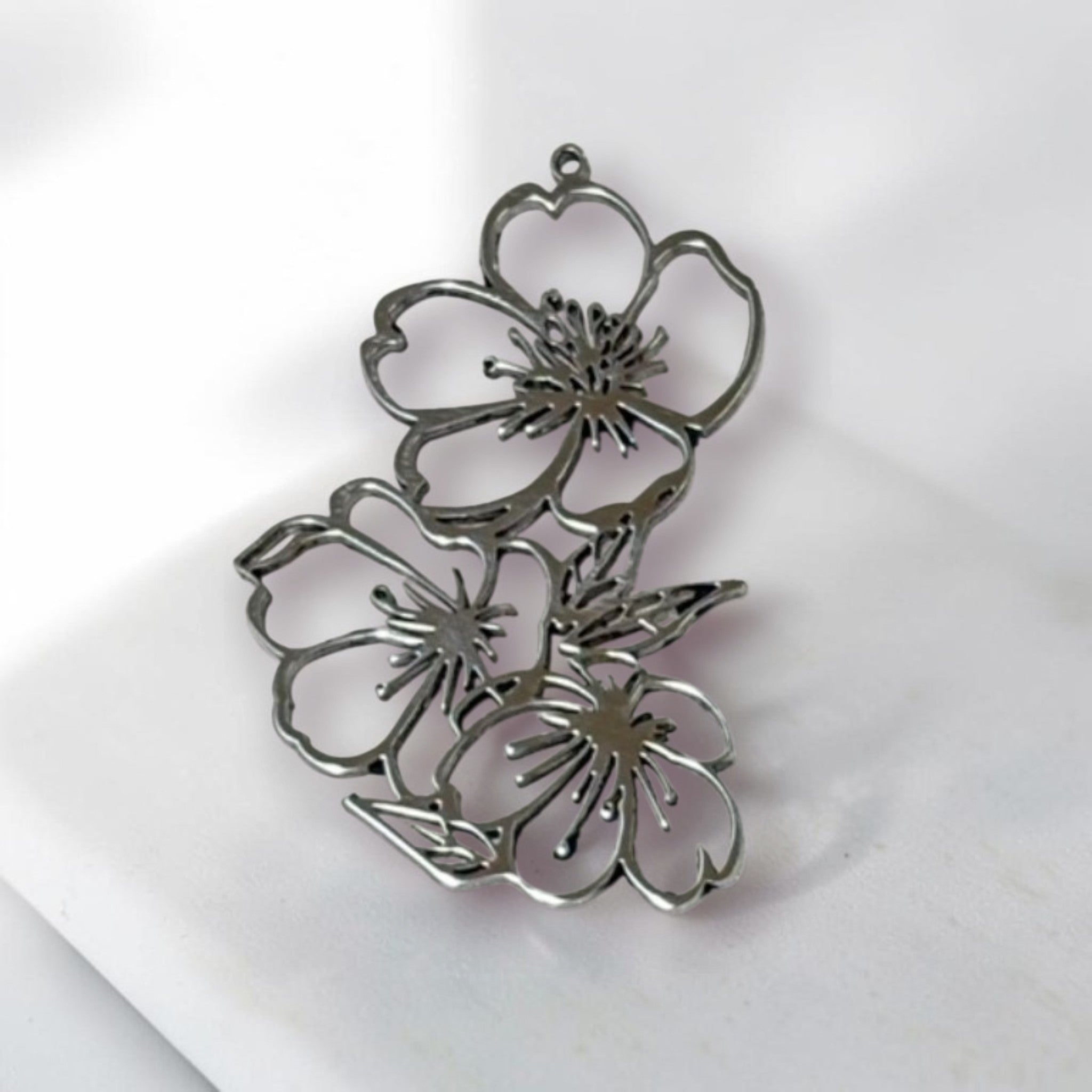 山桜 工芸ネックレス オールステンレス仕様｜metallico （メタリコ