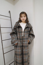 画像をギャラリービューアに読み込む, check mohair coat|Mistletoe(ミソルト)