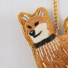 画像をギャラリービューアに読み込む, 幸せをよぶ ザリ刺繡 バッグチャーム(犬シリーズ)|猫とイチオクノホシ(ネコトイチオクノホシ)
