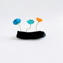 画像をギャラリービューアに読み込む, 炭オブジェ / ブルー+オレンジ|櫂の炭(カイノスミ)