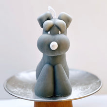 画像をギャラリービューアに読み込む, おりこうな犬のキャンドル【シュナウザー】Gray|Studiok.k(スタジオケーケー)