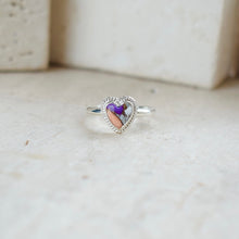 画像をギャラリービューアに読み込む, Purple copper heart turquoise ring / Sunset 13号|MARIA JEWELRY(マリアジュエリー)