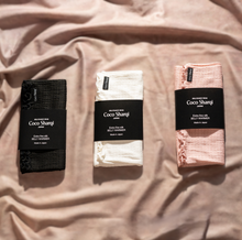 画像をギャラリービューアに読み込む, 日本製 超極細シルク ベリーウォーマー(腹巻) 黒|Coco Sharqi Japan(ココシャルキ)