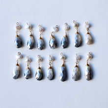 画像をギャラリービューアに読み込む, ハルモニア|淡水パールとムーンストーンの耳飾り|Une(ウーネ)