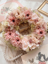 画像をギャラリービューアに読み込む, ペールカラーの大きなフラワーリース|flowers luciole(フラワーズ ルシオール)