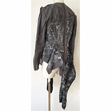 画像をギャラリービューアに読み込む, Patchwork shirt paint gray - パッチワークシャツ ペイントグレー|Merci DIEU(メルシーデュー)