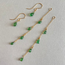 画像をギャラリービューアに読み込む, ツァボライト2WAYピアス|Na Lumière (ナ ルミエール)