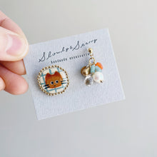 画像をギャラリービューアに読み込む, ねこイヤリング チェック|slowly&starry(スローリーアンドスターリー)