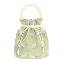 画像をギャラリービューアに読み込む, bucket drawstring bag <duck in the garden>|Cherry on top(チェリーオントップ)