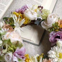 画像をギャラリービューアに読み込む, 自然な色合いのフラワーリース*White&Purple|Luna et Lily(ルナエリリ)