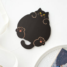 画像をギャラリービューアに読み込む, 猫雑貨・木製プレート&コースター【ねこまみれ 腹見せのあにゃん】|Ten&O