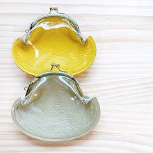 画像をギャラリービューアに読み込む, クリアがま口 本革 小銭入れ 小物入れ スケルトンがま口|六屋(ムツヤ)