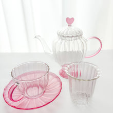 画像をギャラリービューアに読み込む, 桜ハートティーセット(耐熱ガラス)|Blanche Neige By ちょこにゃん(ブランシュネージュバイチョコニャン)