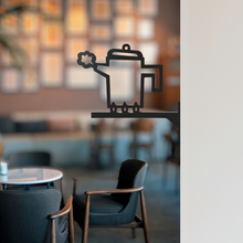 画像をギャラリービューアに読み込む, ルームサイン キッチン カフェ 突き出しタイプ ドアサイン ピクトサイン ドアプレート|gram(グラム)