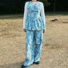 画像をギャラリービューアに読み込む, Multi-Way Ribbon Design Wide Pants|BLOOMING CHARM(ブルーミングチャーム)