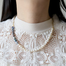 画像をギャラリービューアに読み込む, ブレスレットにもなる!サージカルステンレスチェーンと2style淡水パールのハーフネックレス|FT2 works(エフティーツーワークス)