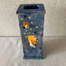 画像をギャラリービューアに読み込む, 猫と星の夜 アロマポット、デユフューザー、お香立て一点物(陶器)|とうげい hanaga(トウゲイ ハナガ)