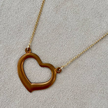 画像をギャラリービューアに読み込む, 【ネックレス】真鍮のぬくもりと14KGFが輝くヴィンテージオープンハートネックレス|ERIKOART(エリコアート)