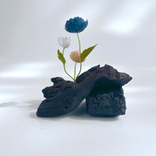 画像をギャラリービューアに読み込む, 炭オブジェ / 紺+白+ベージュ|櫂の炭(カイノスミ)