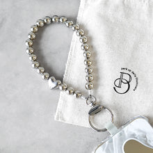 画像をギャラリービューアに読み込む, ラインシルバーハートストラップ|pudi(プディ)