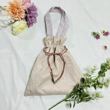 画像をギャラリービューアに読み込む, パッチワーク巾着バッグ(ピンク)|Nikomatch(ニコマッチ)