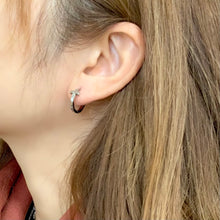 画像をギャラリービューアに読み込む, お風呂OK!金属アレルギー対応!クロスフープピアス|Hiwalani(ヒワラニ)