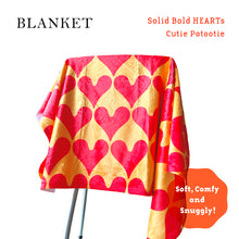 画像をギャラリービューアに読み込む, “Solid Bold HEARTs” Blanket ブランケット|asugatic(アシュガティック)