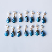 画像をギャラリービューアに読み込む, ハルモニア|淡水パールとムーンストーンの耳飾り|Une(ウーネ)