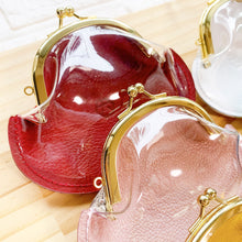 画像をギャラリービューアに読み込む, クリアがま口 本革 小銭入れ 小物入れ スケルトンがま口|六屋(ムツヤ)