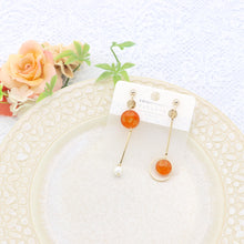 画像をギャラリービューアに読み込む, 美濃和紙のイヤリング/ピアス・丸アシメ|マッチュルーム