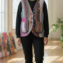 画像をギャラリービューアに読み込む, vintage kantha vest #2|ananyaユイイツムニ(アナンヤユイイツムニ)