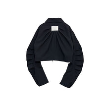 画像をギャラリービューアに読み込む, タック エッグシルエット ブルゾン|Nora Lily elle(ノラリリーエル)
