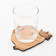 画像をギャラリービューアに読み込む, どうぶつの木製プレート&コースター【おおかみ】|Ten&O Art+Craft(テンアンドオー アートクラフト)