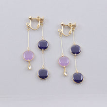 画像をギャラリービューアに読み込む, 美濃和紙のイヤリング/ピアス・前後で揺れるドット|マッチュルーム