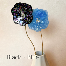 画像をギャラリービューアに読み込む, オーロラポピーセット-シェルモザイク&カラー|aono earcuff and design(アオノイヤーカフアンドデザイン)