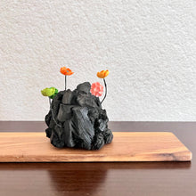 画像をギャラリービューアに読み込む, 炭オブジェ / カラフルフラワー|櫂の炭(カイノスミ)
