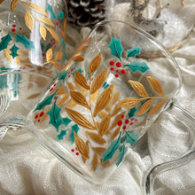 画像をギャラリービューアに読み込む, クリスマスホーリー 耐熱グラス|RYUEN(リュウエン)