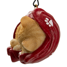 画像をギャラリービューアに読み込む, 毛布にくるまる茶トラ猫オーナメント|WooBia(ウービア)