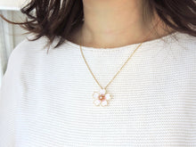 画像をギャラリービューアに読み込む, 一輪の桜ネックレス(白) SAKURA / Cherry blossom|Lab407(ラボヨンマルナナ)