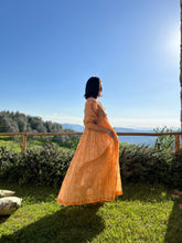画像をギャラリービューアに読み込む, 上質インドコットン マキシドレス ピーチファズ|MANGALA ARATI(マンガラ アーラティー)