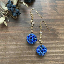 画像をギャラリービューアに読み込む, フラーレン ラピスラズリ 2mm スターダスト ピアス・イヤリング|紬(ツムギ)